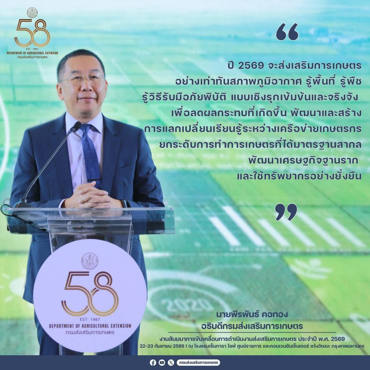 ศูนย์ขยายพันธุ์พืชที่ 7 จังหวัดมหาสารคาม ร่วมสัมมนาแนวทางการขับเคลื่อนการดำเนินงานส่งเสริมการเกษตร ประจำปีงบประมาณ พ.ศ. 2569